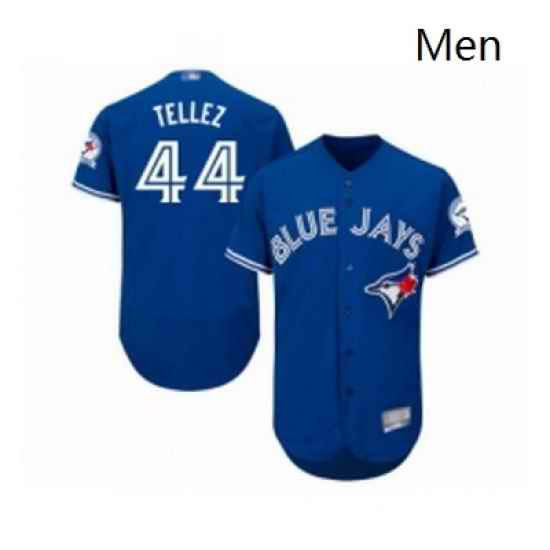 Mens Toronto Blue Jays 44 Rowdy Tellez Royal Blue Alternate Flex Base Authentic Collection Baseball Jersey